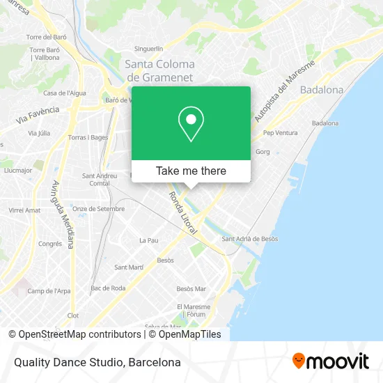 Quality Dance Studio map