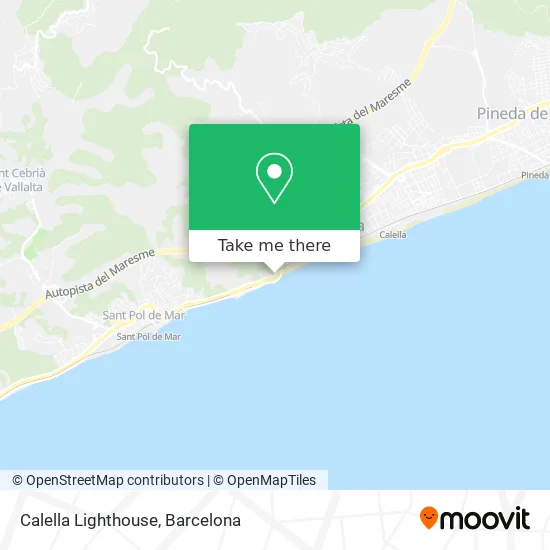 Calella Lighthouse map