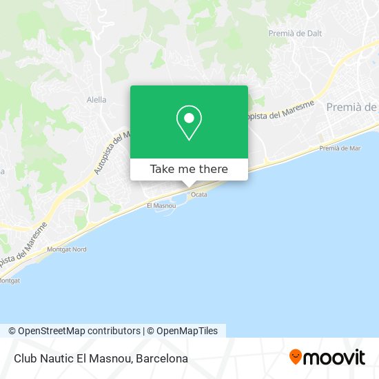 Club Nautic El Masnou map