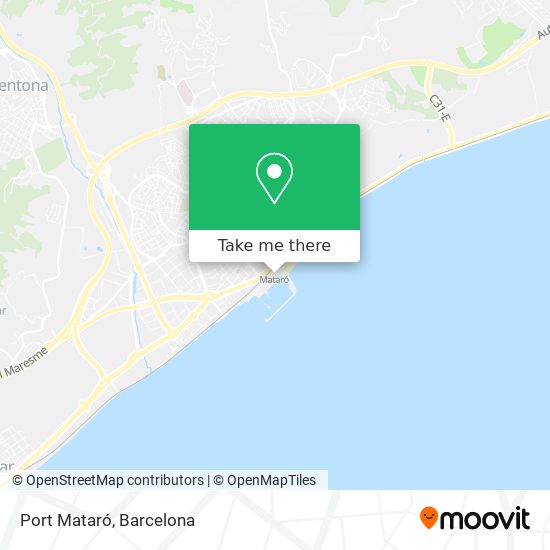 Port Mataró map