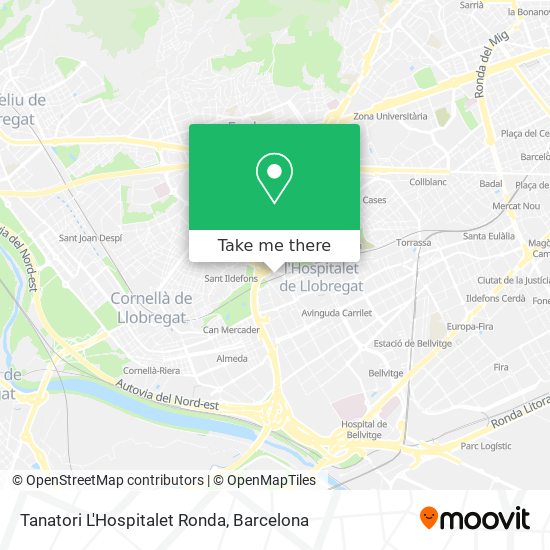 Tanatori L'Hospitalet Ronda map