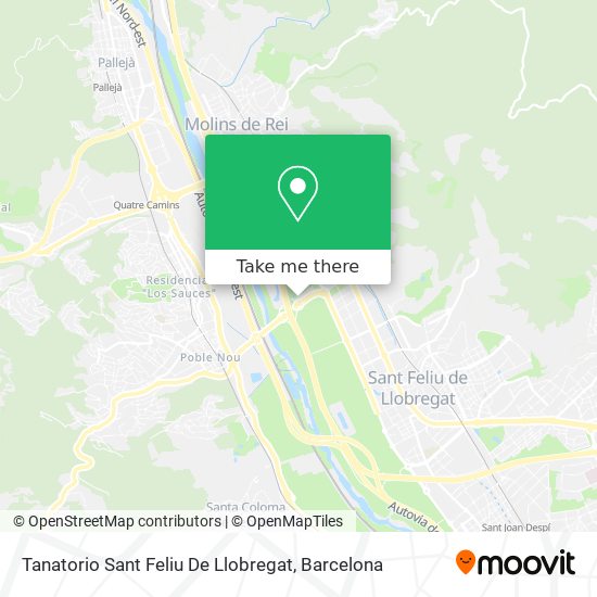 mapa Tanatorio Sant Feliu De Llobregat