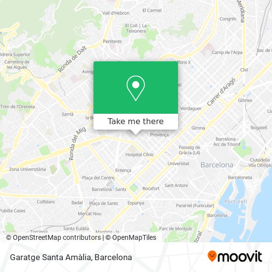 Garatge Santa Amàlia map