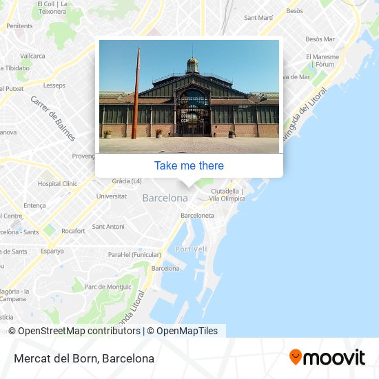 mapa Mercat del Born