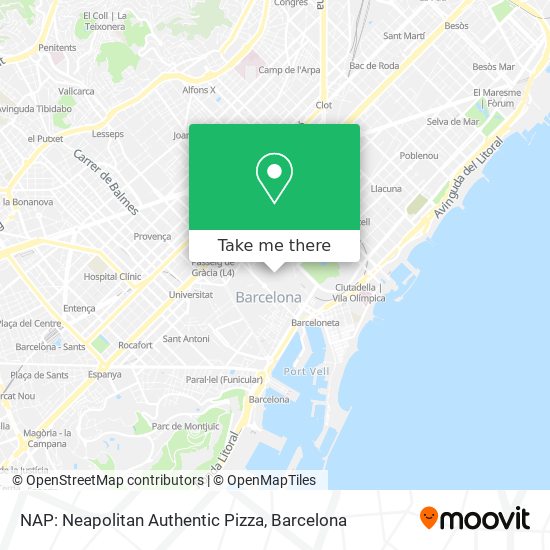 NAP: Neapolitan Authentic Pizza map