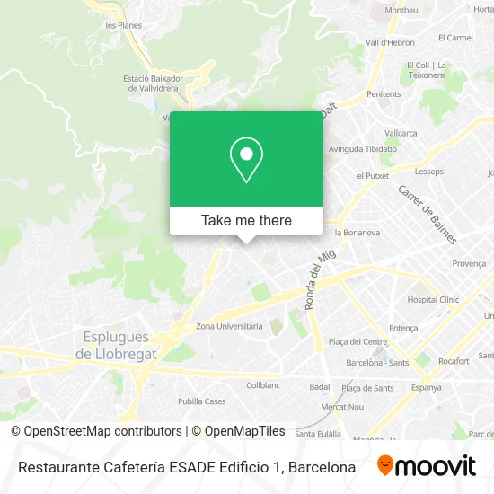 Restaurante Cafetería ESADE Edificio 1 map