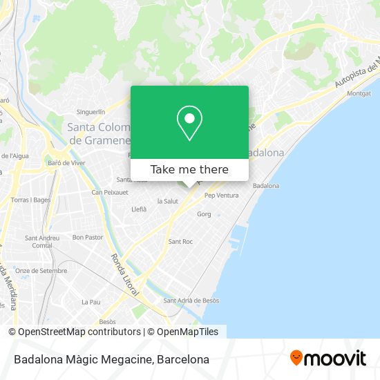 Badalona Màgic Megacine map