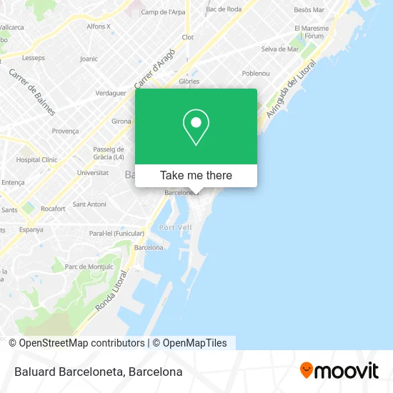 Baluard Barceloneta map