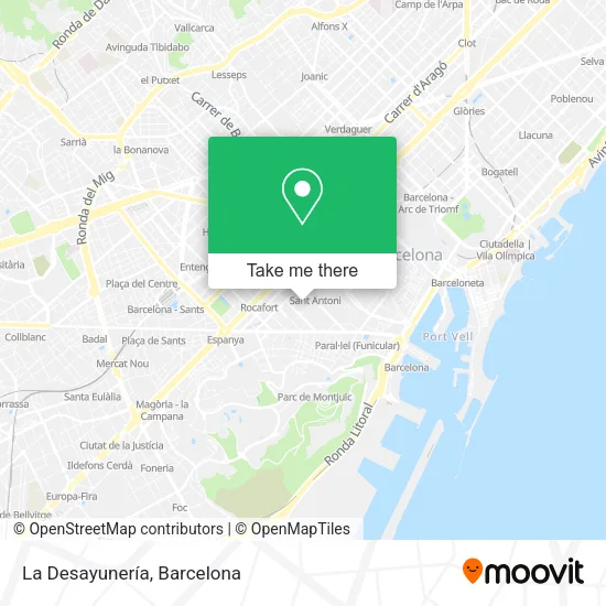 La Desayunería map