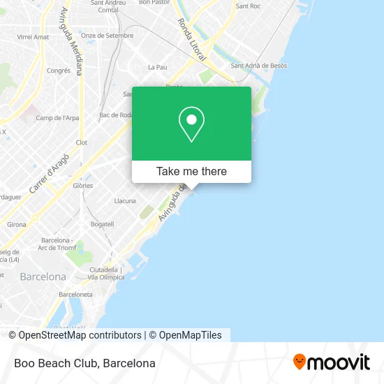Boo Beach Club map