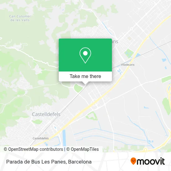 Parada de Bus Les Panes map