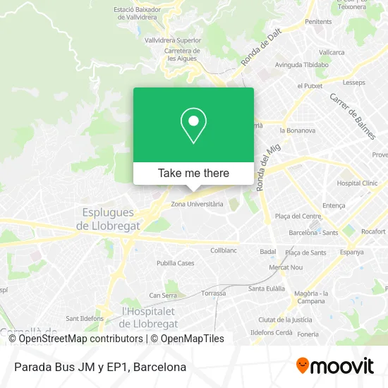 Parada Bus JM y EP1 map