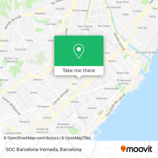 SOC Barcelona-Verneda map