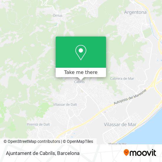 Ajuntament de Cabrils map