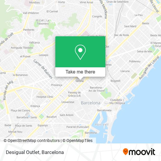 Desigual Outlet map