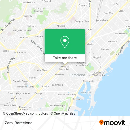 Zara map
