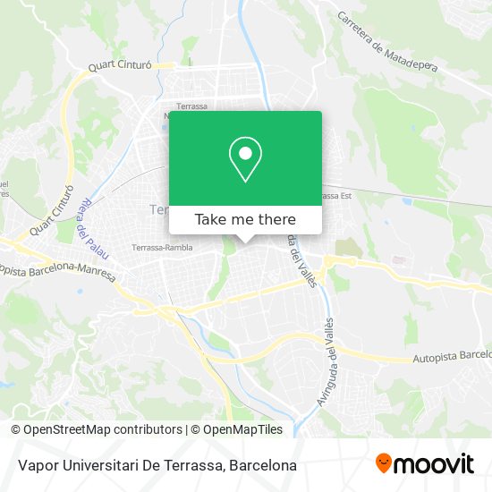 mapa Vapor Universitari De Terrassa