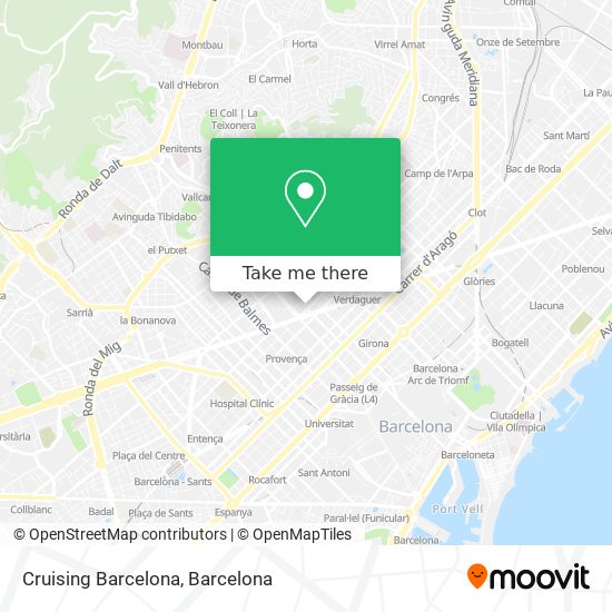 mapa Cruising Barcelona