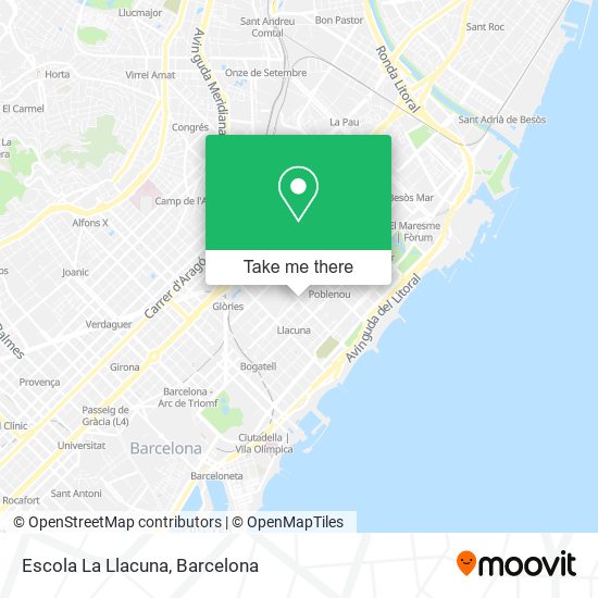 Escola La Llacuna map