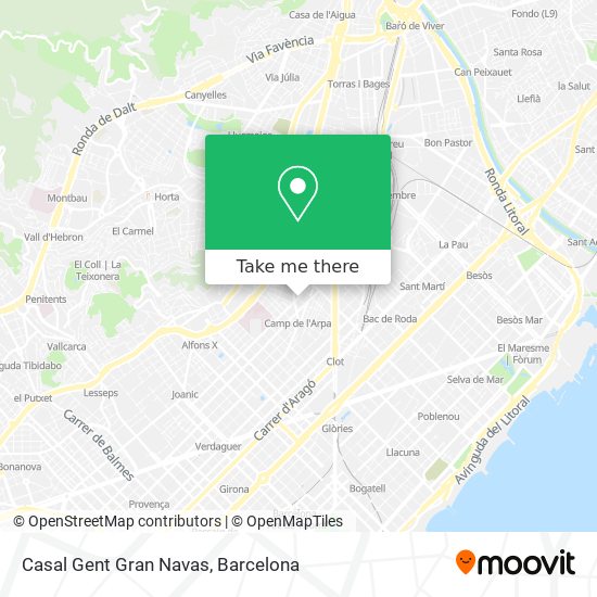 Casal Gent Gran Navas map