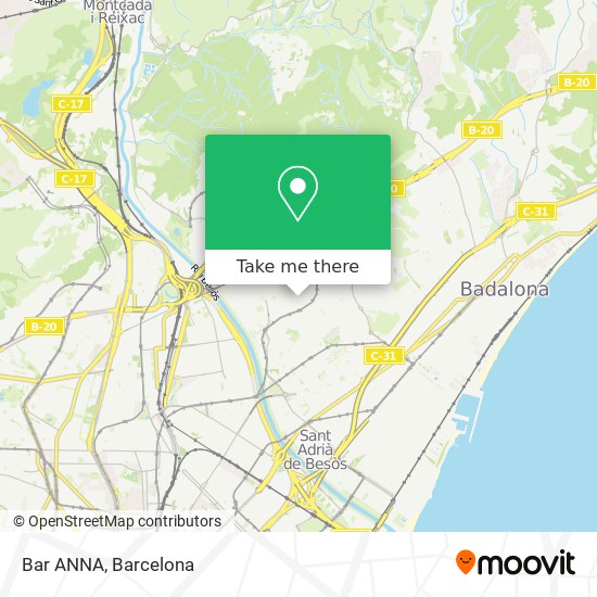 Bar ANNA map