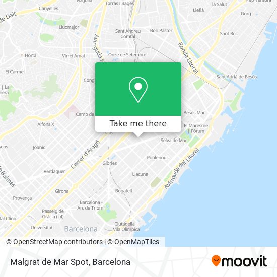 Malgrat de Mar Spot map