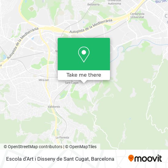 Escola d'Art i Disseny de Sant Cugat map