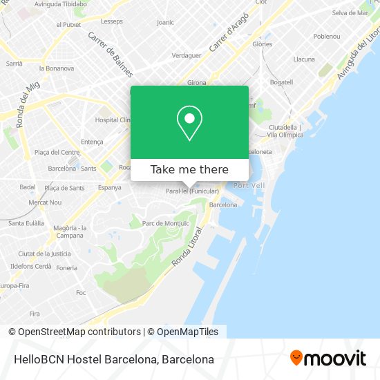 HelloBCN Hostel Barcelona map