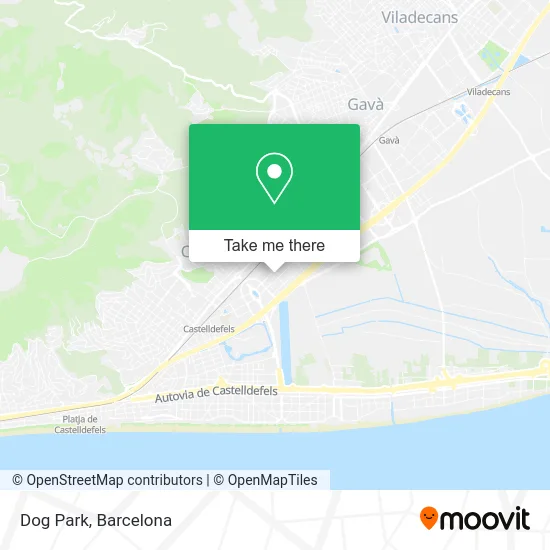 Parque para perros map