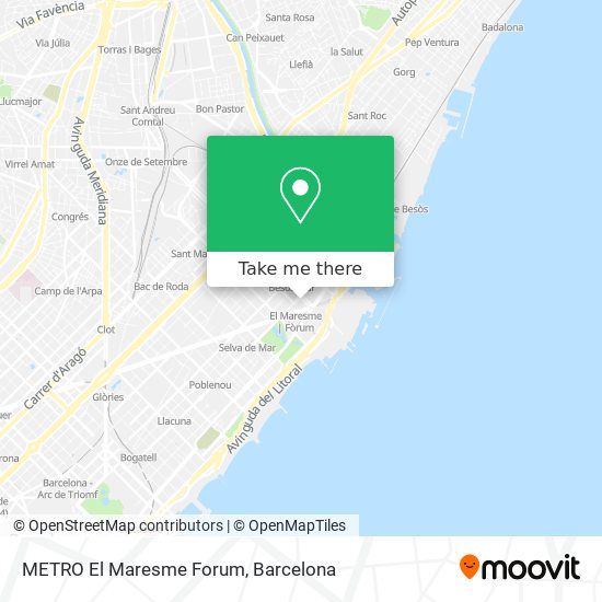 METRO El Maresme Forum map