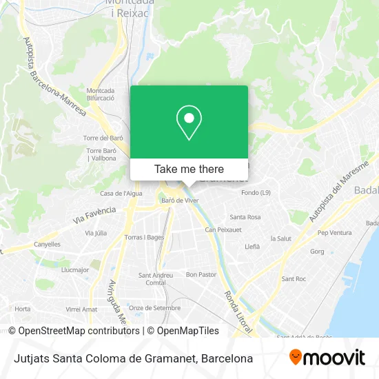 Jutjats Santa Coloma de Gramanet map