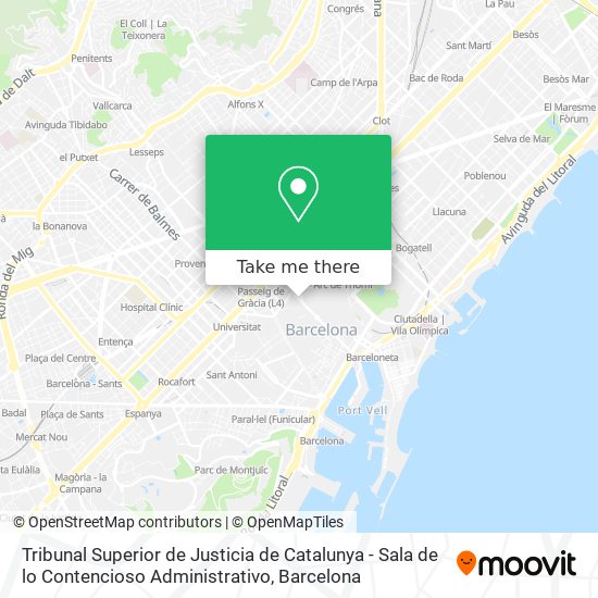 Tribunal Superior de Justicia de Catalunya - Sala de lo Contencioso Administrativo map