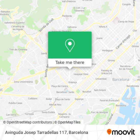 Avinguda Josep Tarradellas 117 map