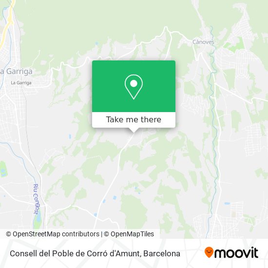 mapa Consell del Poble de Corró d'Amunt