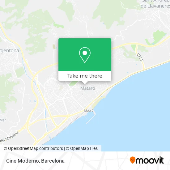 Cine Moderno map