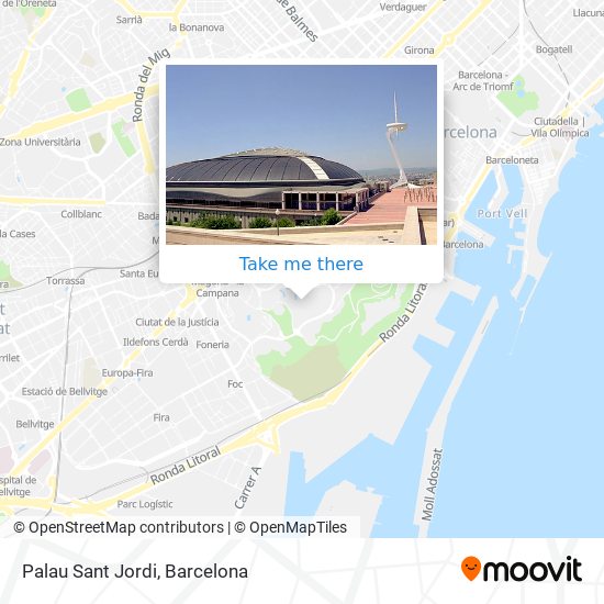 Palau Sant Jordi map