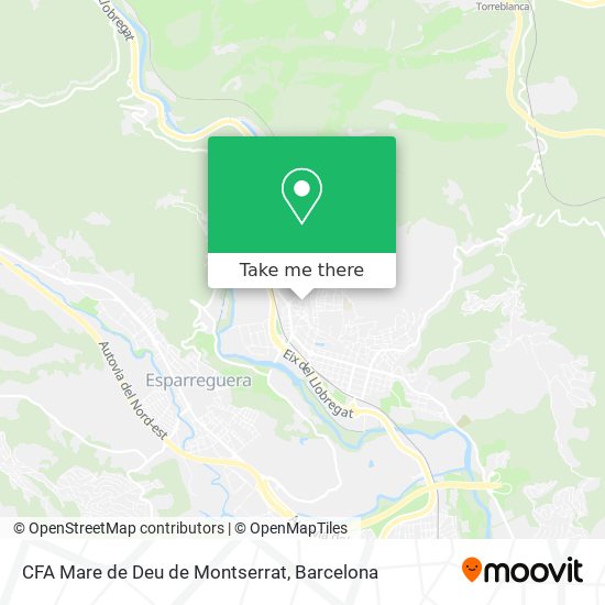 CFA Mare de Deu de Montserrat map