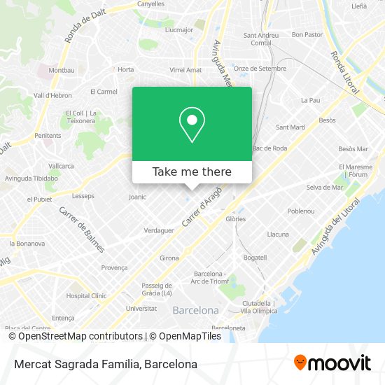 mapa Mercat Sagrada Família