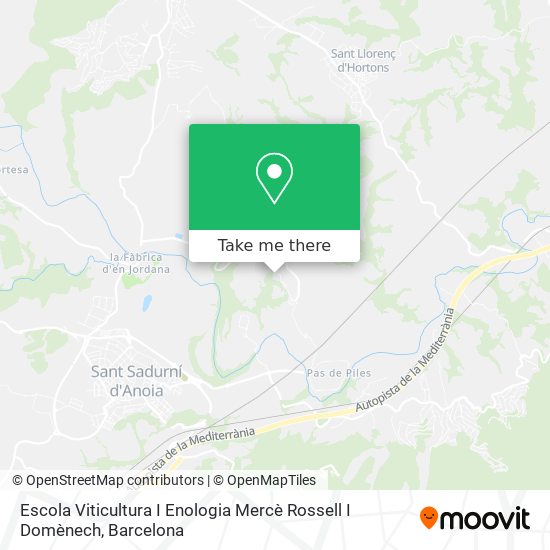 Escola Viticultura I Enologia Mercè Rossell I Domènech map