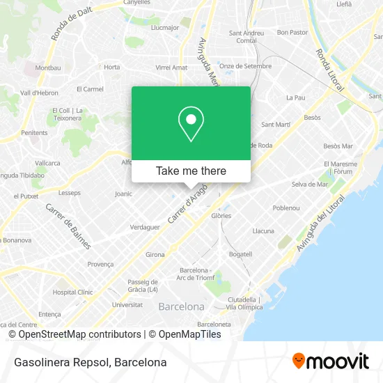 Gasolinera Repsol map