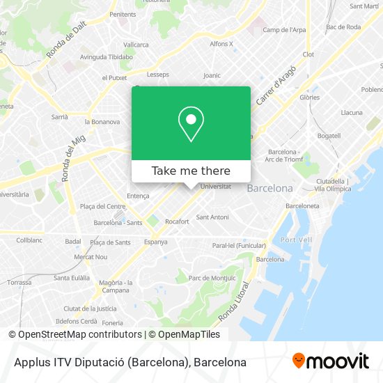 Applus ITV Diputació (Barcelona) map