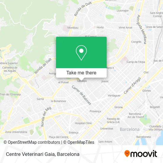 Centre Veterinari Gaia map