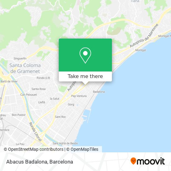 mapa Abacus Badalona