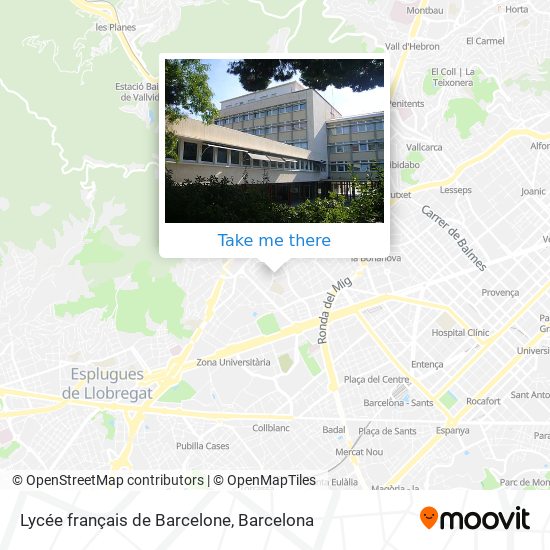 Lycée français de Barcelone map