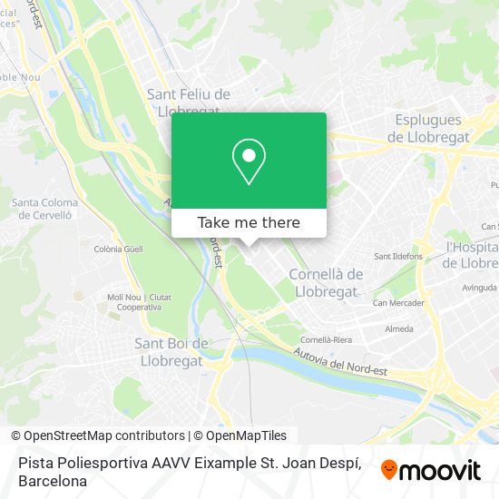 Pista Poliesportiva AAVV Eixample St. Joan Despí map