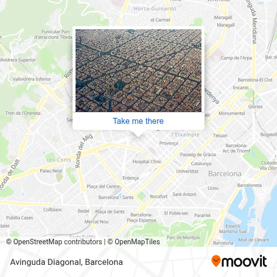 Avinguda Diagonal map