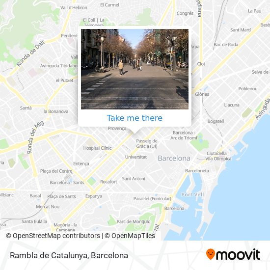 Rambla de Catalunya map