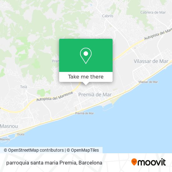 parroquia santa maria Premia map
