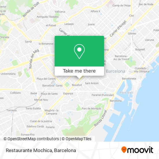 Restaurante Mochica map