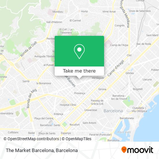 The Market Barcelona map